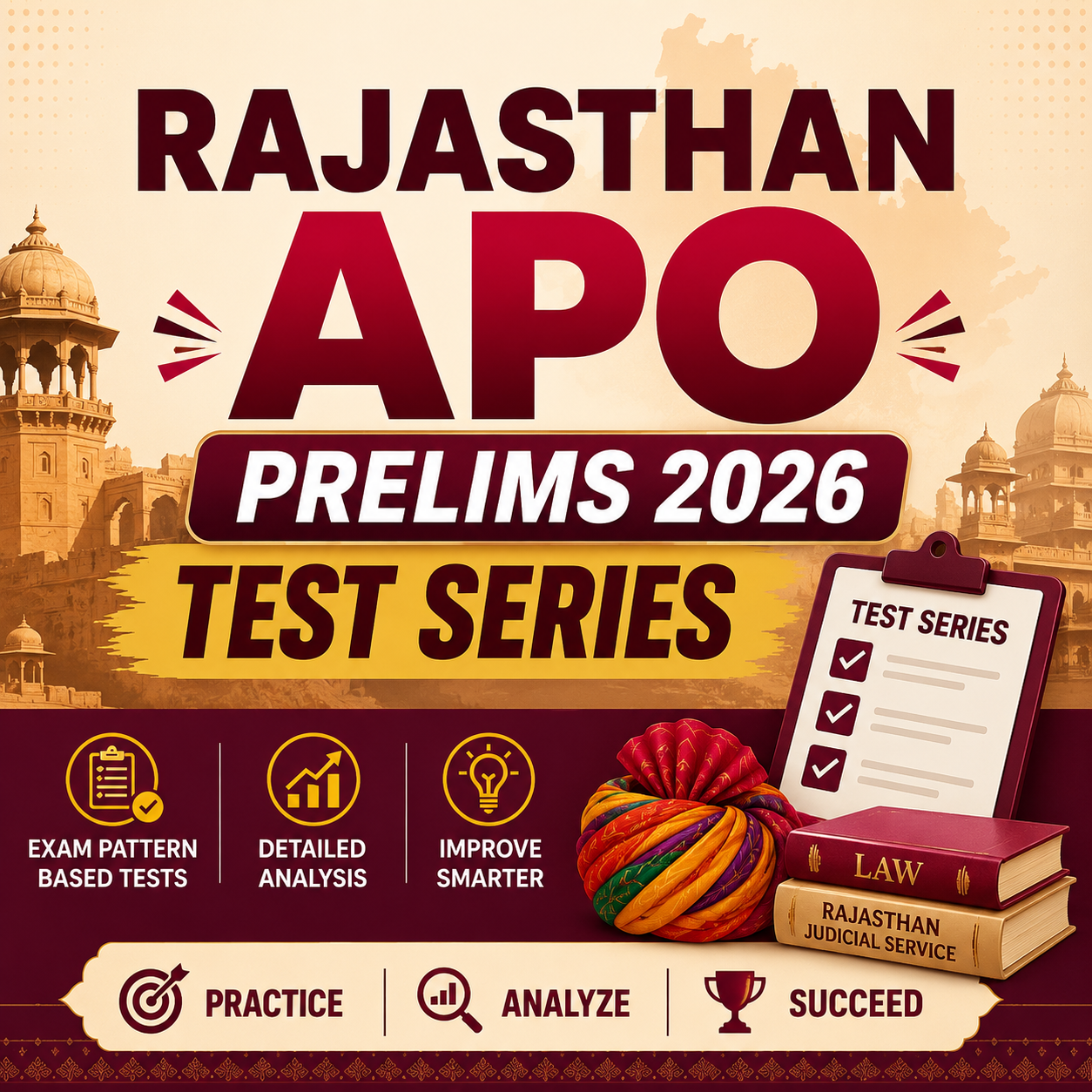 Rajasthan APO Prelims 2026 – Test Series
